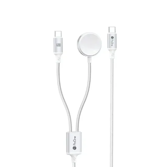 تصویر  کابل شارژ مغناطیسی ساعت هوشمند 60وات پرووان مدل PWL830