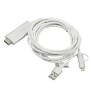 تصویر  کابل تبدیل HDMI به USB-C / microUSB / لایتنینگ پرووان مدل PCH70 طول 1.8متر