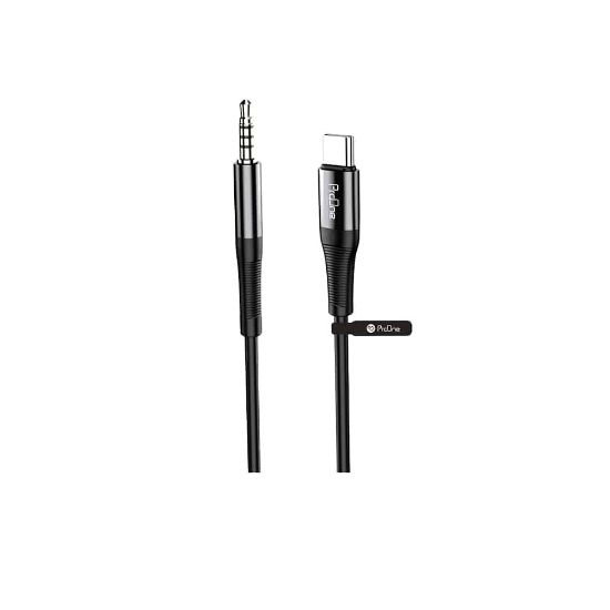 تصویر  کابل تبدیل USB-C به AUX پرووان مدل PCA47 طول 1 متر